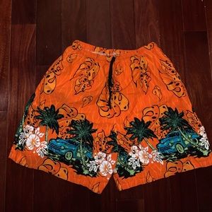Orange Beachy Swimtrunks